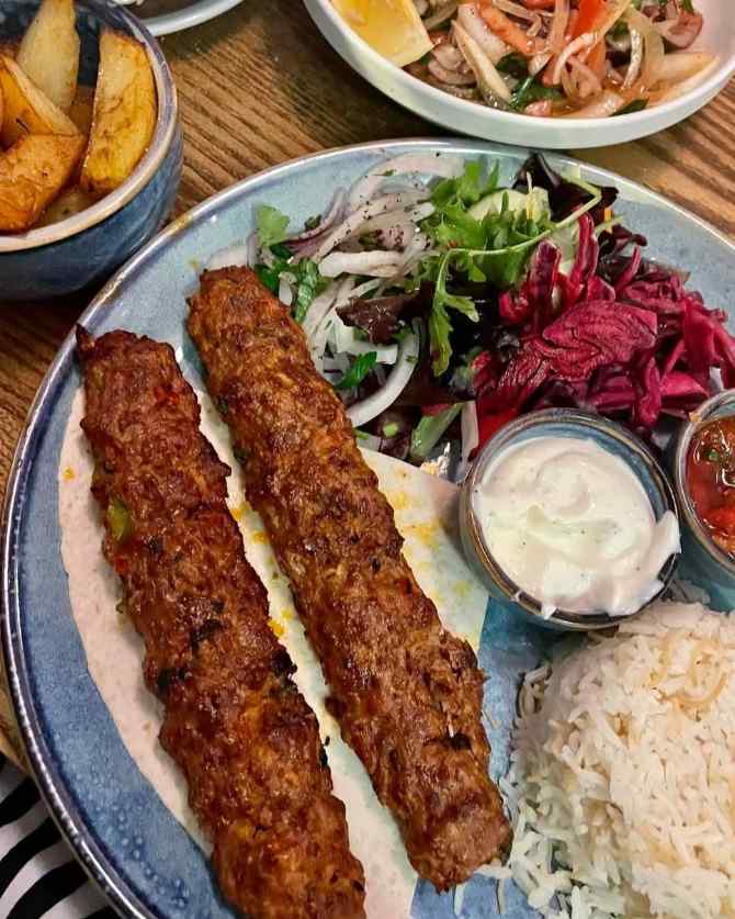kebab served at Enfes Restaurant in Sunderland